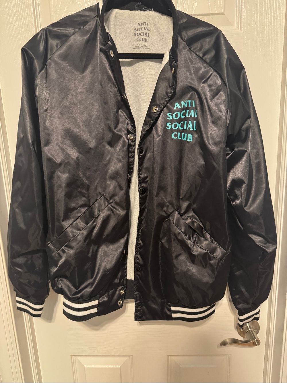 Anti Social Social Club Members Only Jacket size large